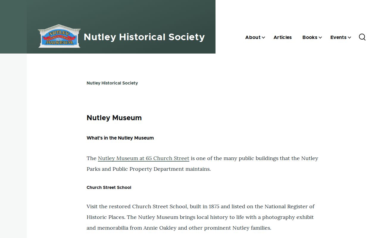 Nutley city directory research at the Historical Society museum